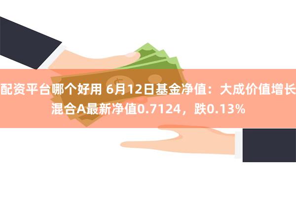 配资平台哪个好用 6月12日基金净值：大成价值增长混合A最新净值0.7124，跌0.13%