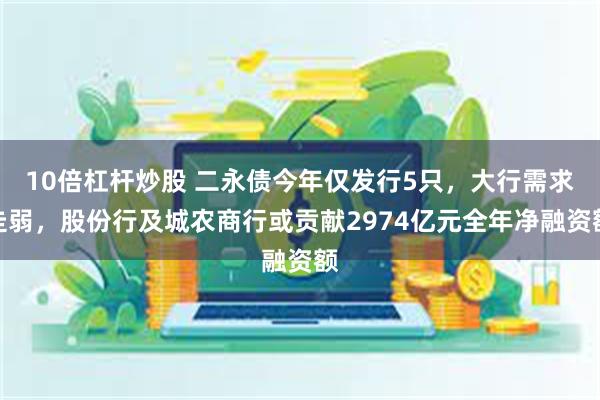 10倍杠杆炒股 二永债今年仅发行5只，大行需求走弱，股份行及城农商行或贡献2974亿元全年净融资额